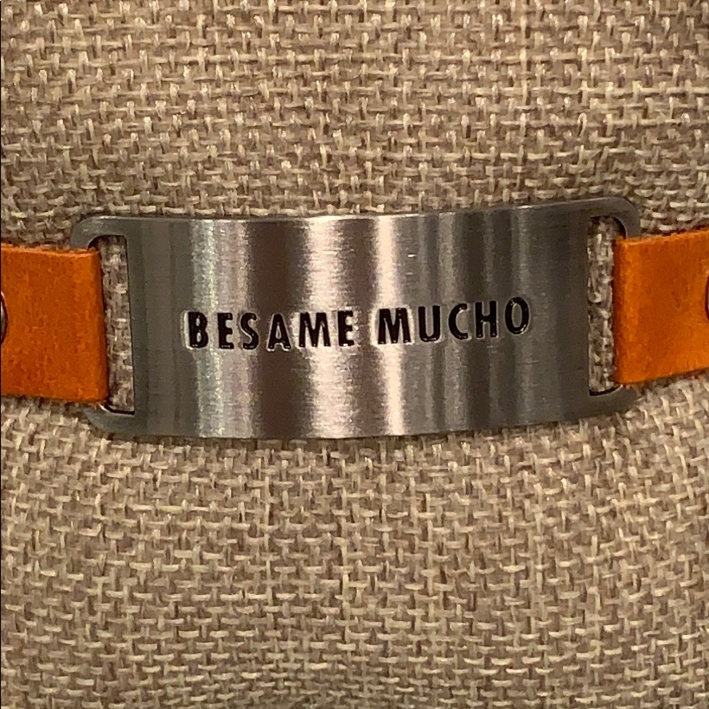 Leather Message Bracelet